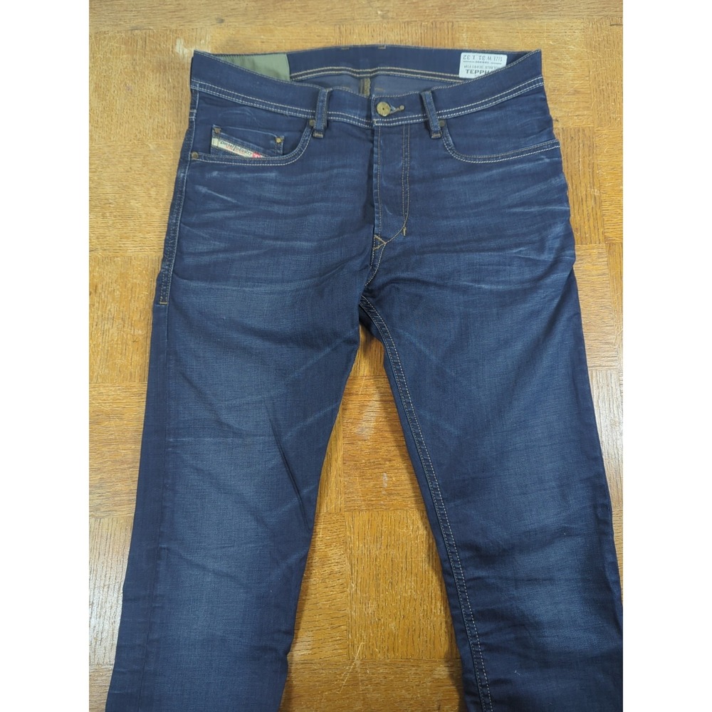 Men's Diesel Jeans Size 31x32 Dark Wash TEPPHAR 0883E_Stretch‎ Slim Straight